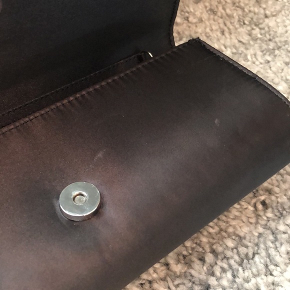 MINA BLACK CLUTCH WITH RED ROSE - Picture 3 of 4